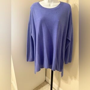 NWT Eileen Fisher Periwinkle Sweater Sz L $238